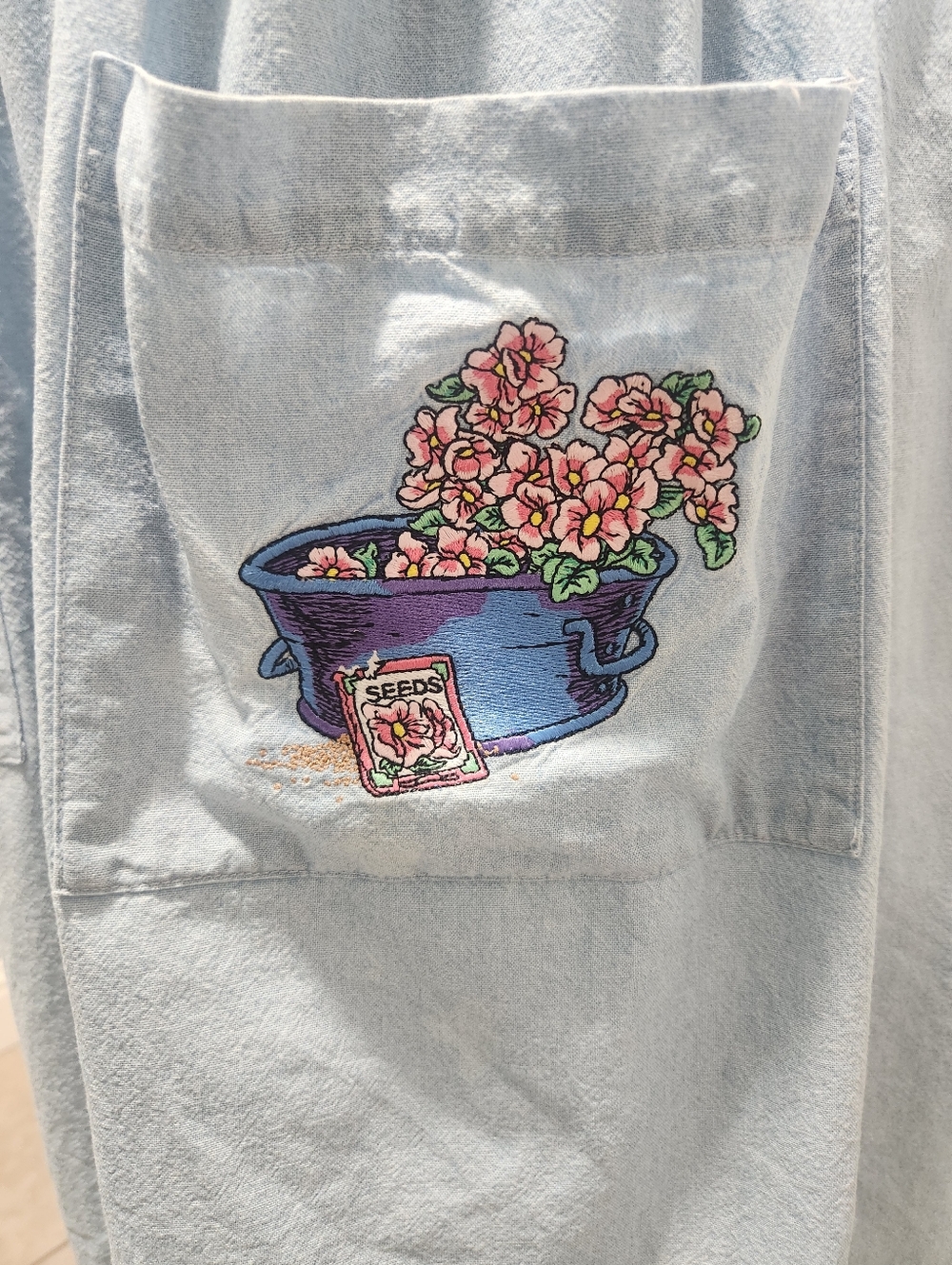 Vintage Winnie The Pooh Emboidered Denim Look Jumper Dress Women Small/Medium - Picture 8 of 16